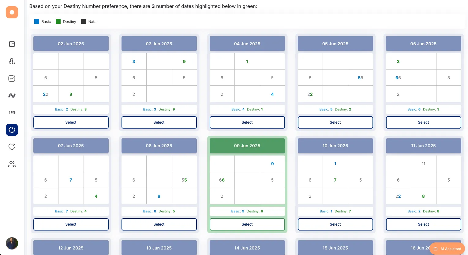 JyotishGrid workspace with client records and astrology tools