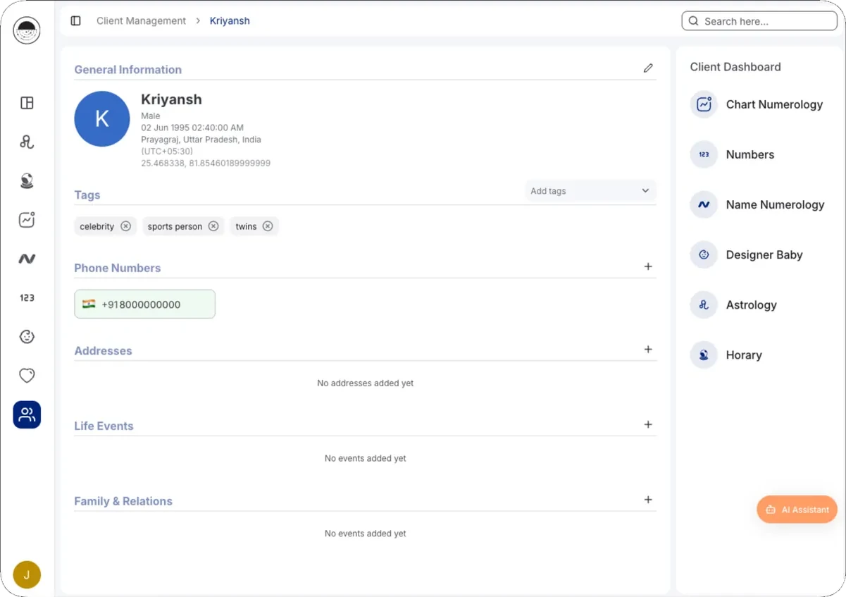 Organise clients with tags